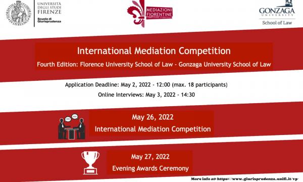 Bando International Mediation Competition fra la Scuola di Giurisprudenza e la Gonzaga University