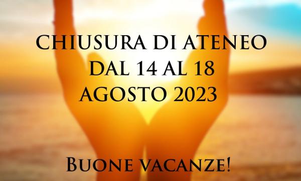 CHIUSURA DI ATENEO -