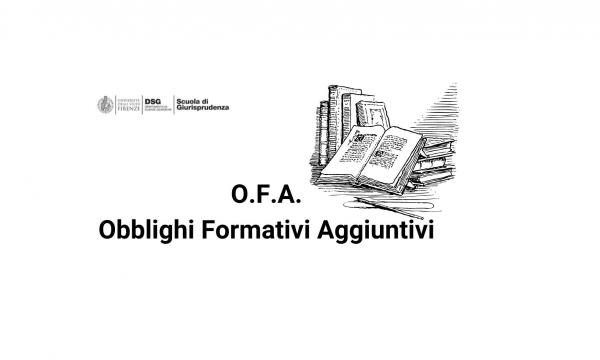 Secondo corso OFA (obblighi formativi aggiuntivi) .