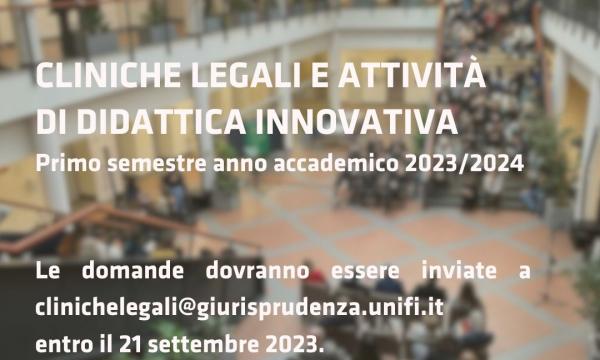 CLINICHE LEGALI E ATTIVITÀ DI DIDATTICA INNOVATIVA