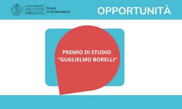 Premio di Studio &ldquo;Guglielmo Borelli&rdquo;.