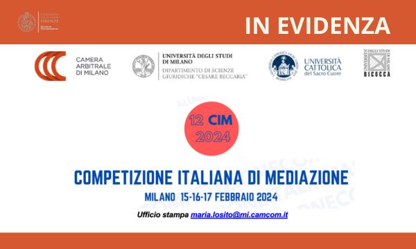 Al via la dodicesima edizione della Competizione Italiana di Mediazione.