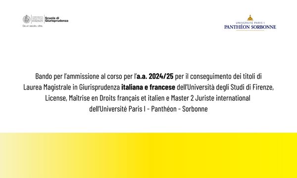 Bando per l’ammissione al corso per l’a.a