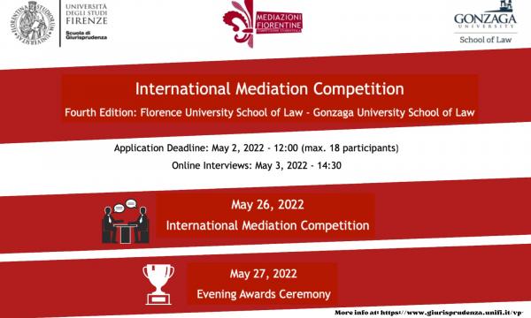 Bando International Mediation Competition fra la Scuola di Giurisprudenza e la Gonzaga University