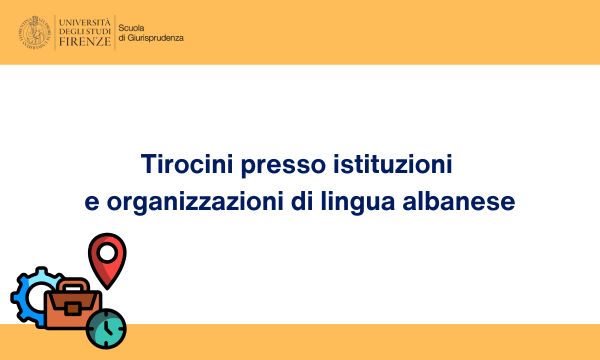 Tirocini presso istituzioni ed organizzazioni di lingua albanese